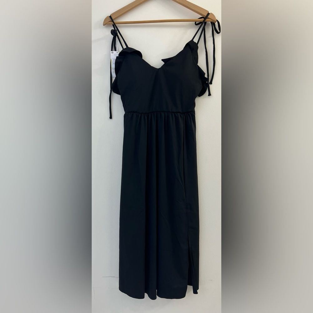 New without tags HALARA Lace Up Backless Split Hem Dance Midi Dress Size XS